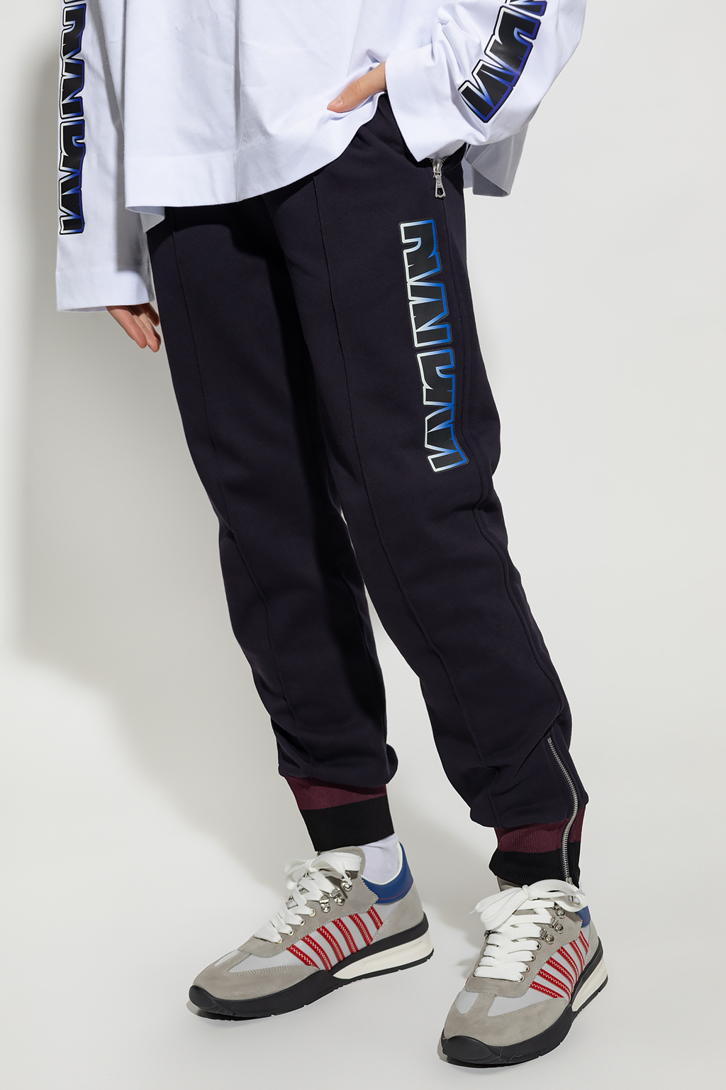 Navy blue Sweatpants with logo Dries Van Noten - Vitkac Canada